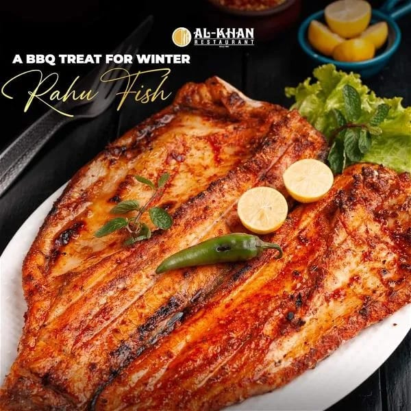 Grilled Rahu Fish
